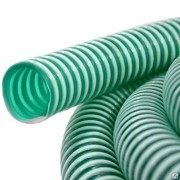 Шланг спиральный напорно-всасывающий Зеленый 4атм.
